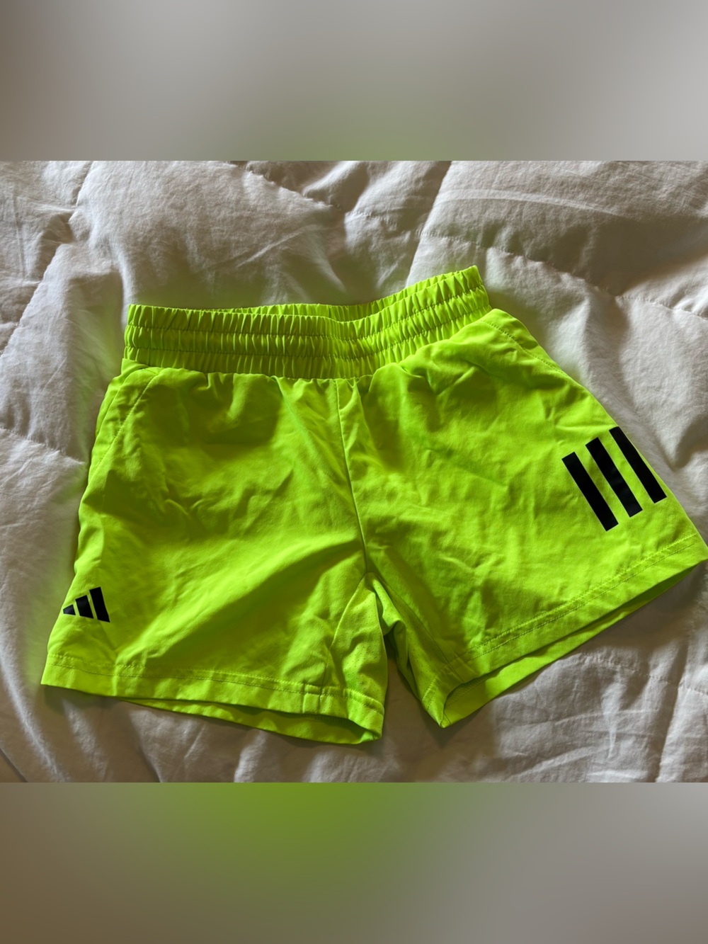 Adidas Shorts in Neon Yellow Size Small or Y10